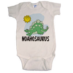 Nameosaurus Personalized Infant Onesie